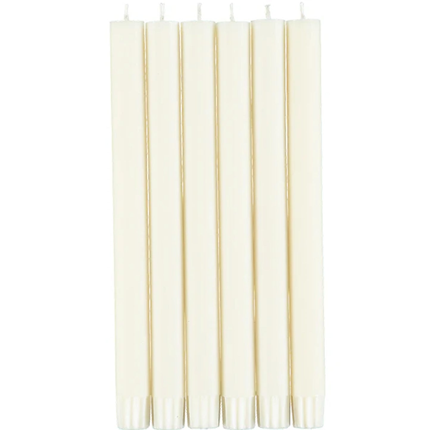Pearl White Eco Dinner Candles – Pack of 6