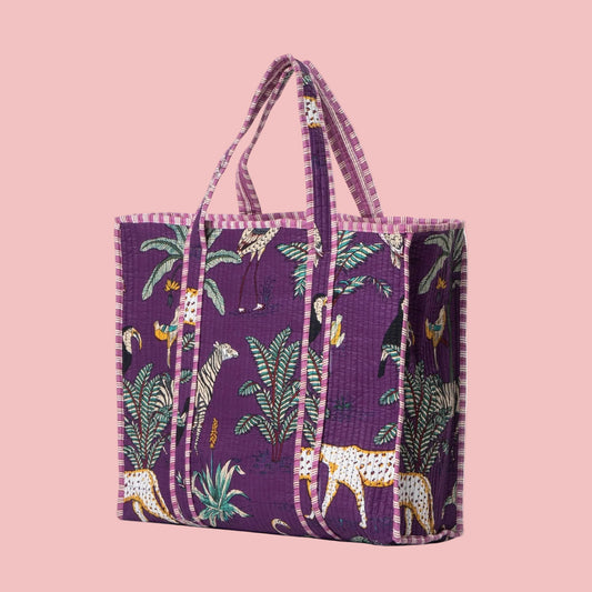 The Jungle Tote - Purple