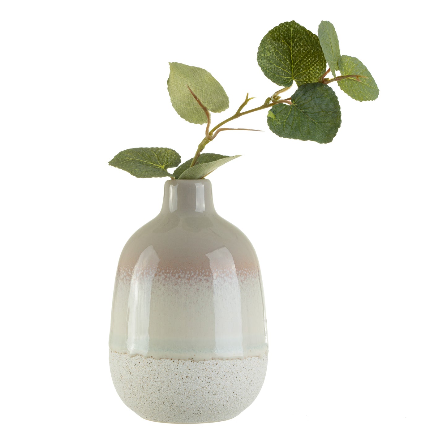 Mojave Grey Ceramic Vase – 12.5cm
