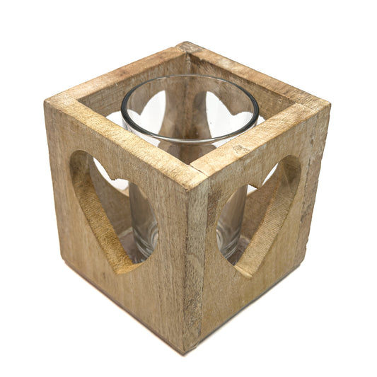 Cut out Heart tea light holder