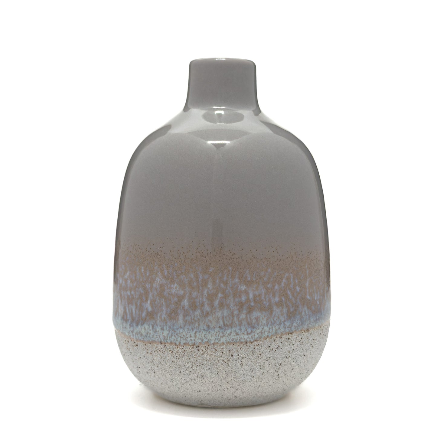 Mojave Grey Ceramic Vase – 12.5cm