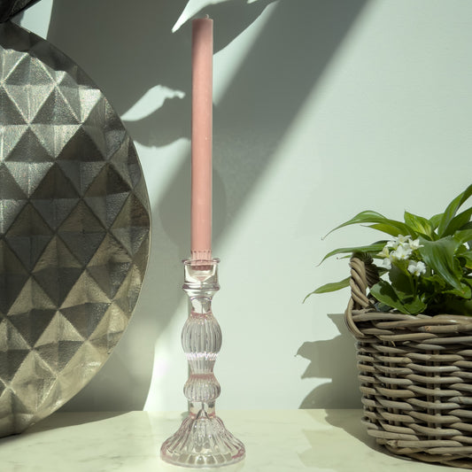 Light Pink Vintage Candle Holder