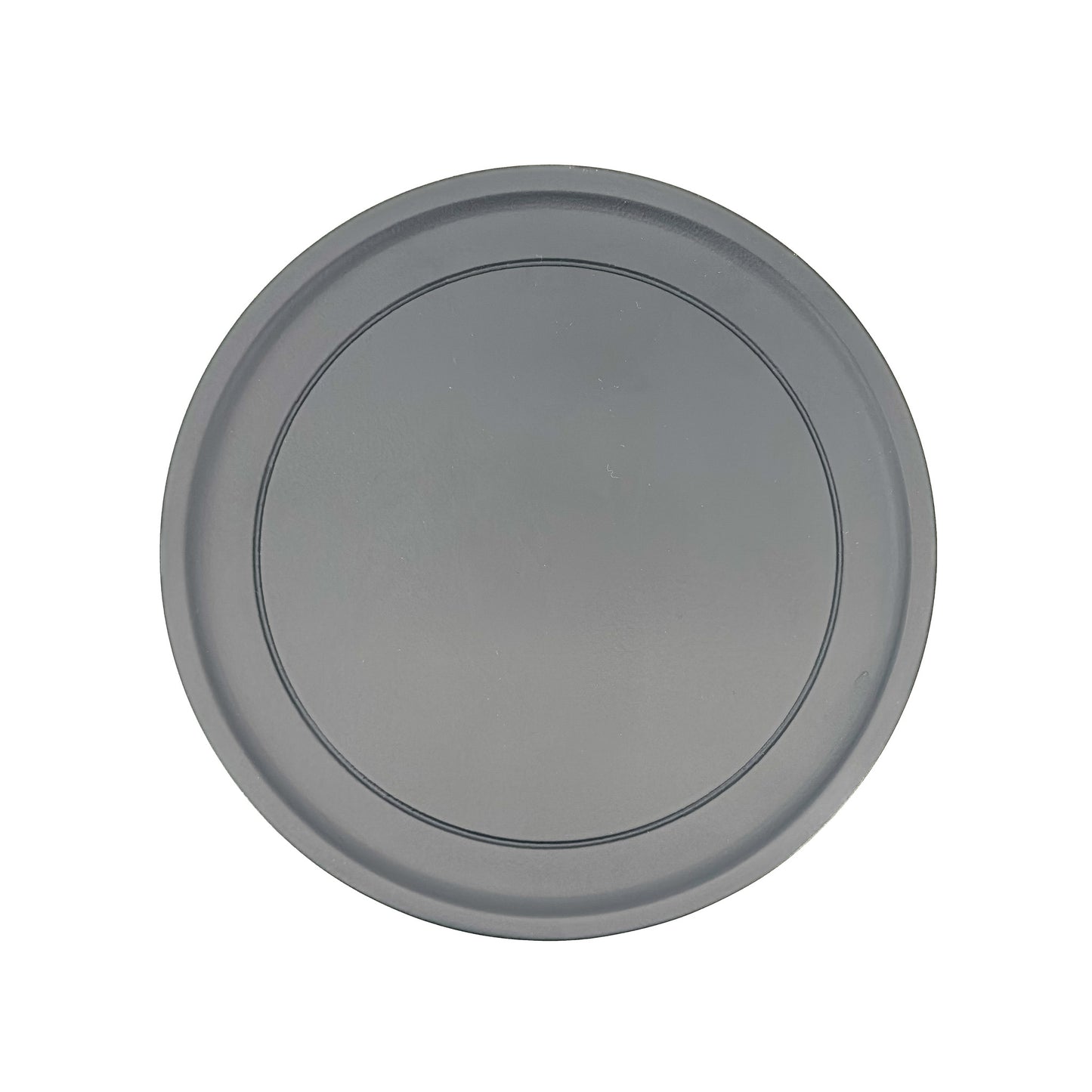 Large Jet Black Metal Candle Plate – 14.5cm Candle Holder